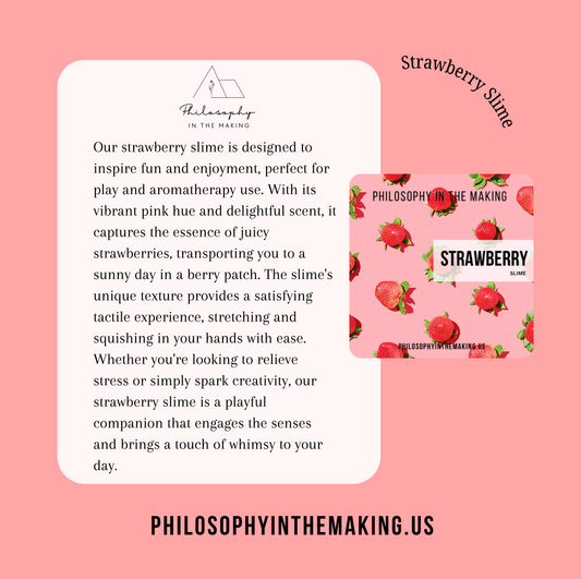 Strawberry Cloud Slime, Aromatherapy Slime, Stress Toy, Cloud Slime