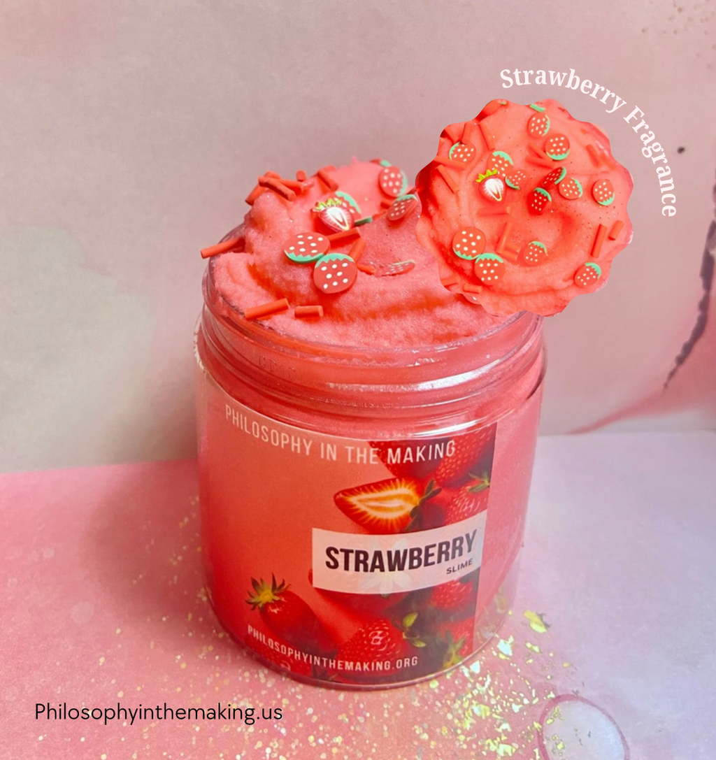 Strawberry Cloud Slime, Aromatherapy Slime, Stress Toy, Cloud Slime