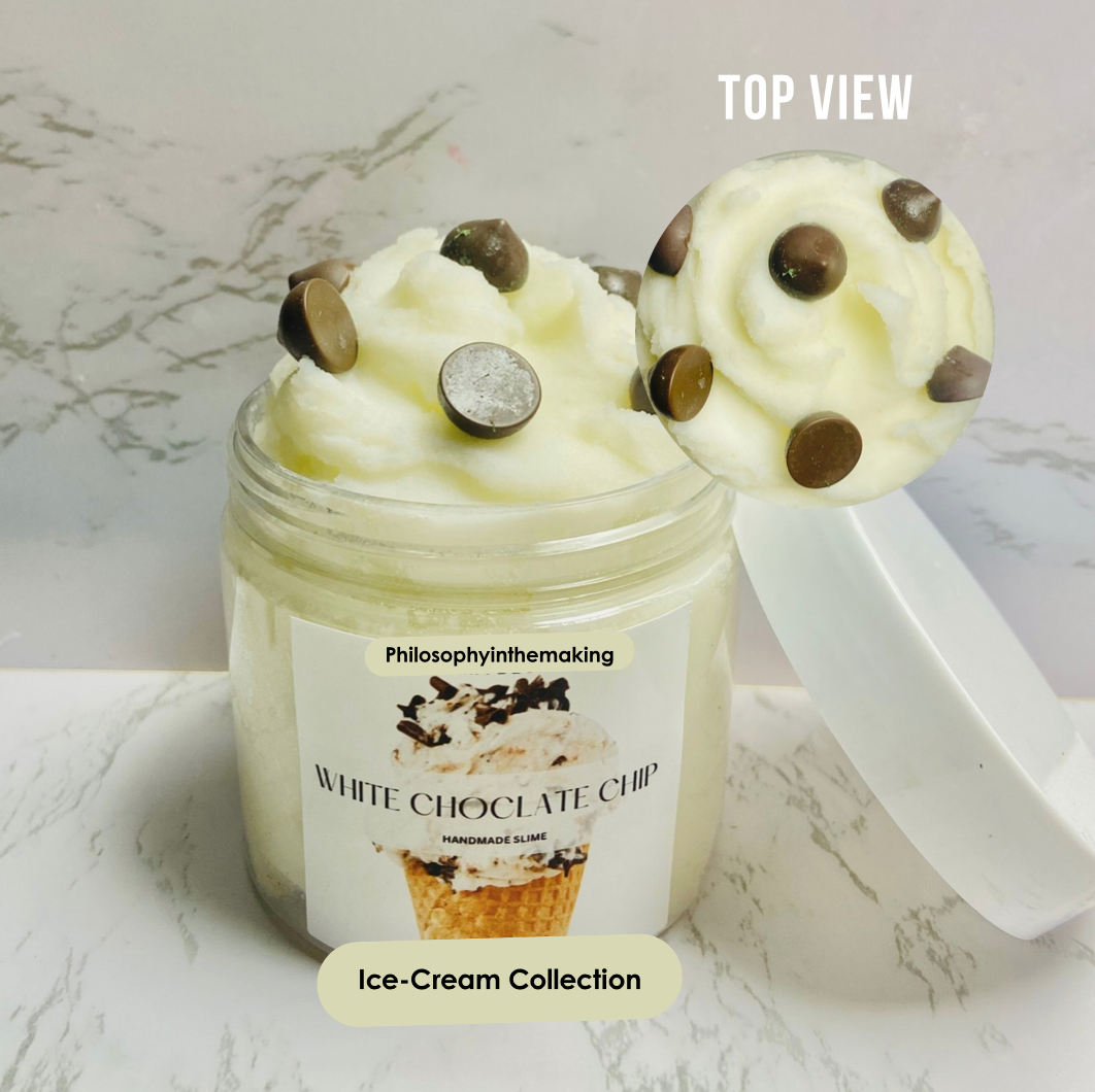 White Chocolate Cloud Slime, Aromatherapy Slime, Therapy, Stress Toy