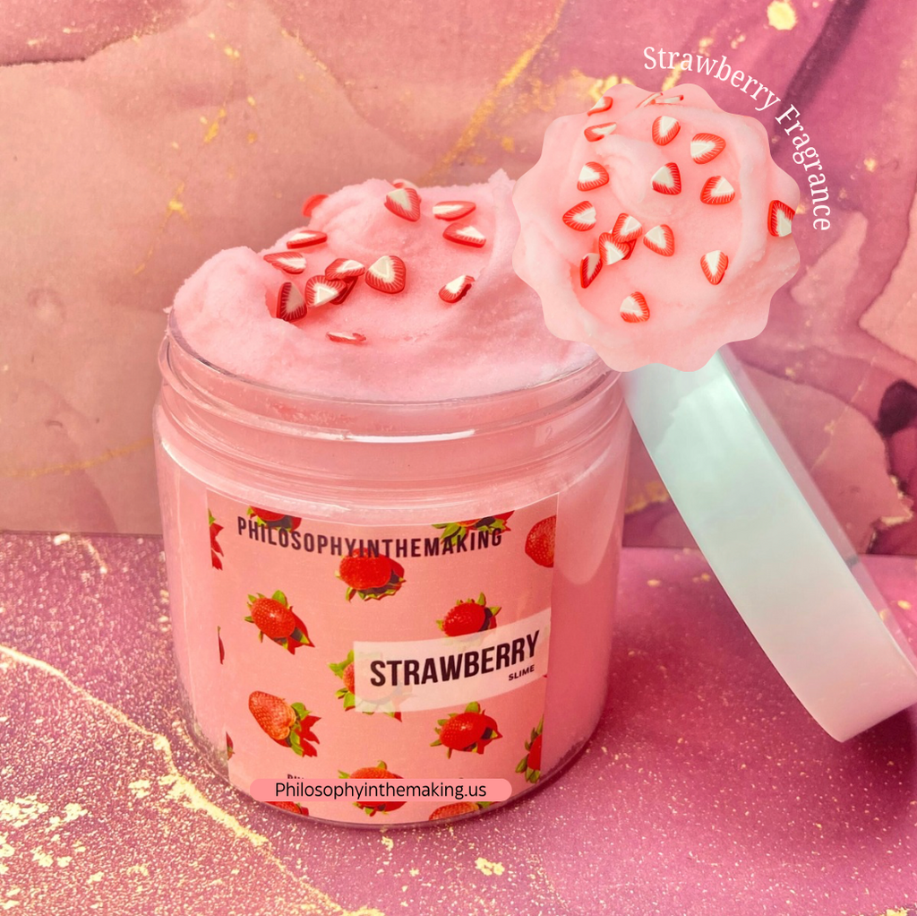 Strawberry Cloud Slime, Aromatherapy Slime, Stress Toy, Cloud Slime
