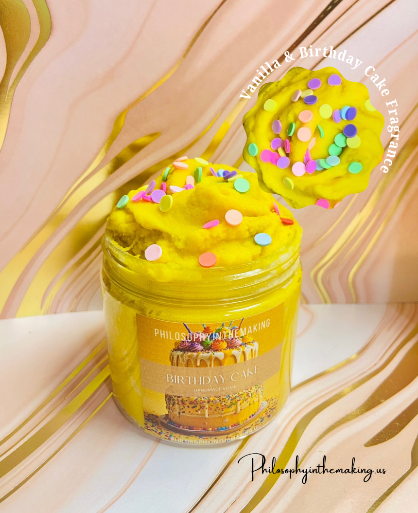 Birthday Cake Cloud Slime, Aromatherapy Slime, Stress Toy, Cloud Slime