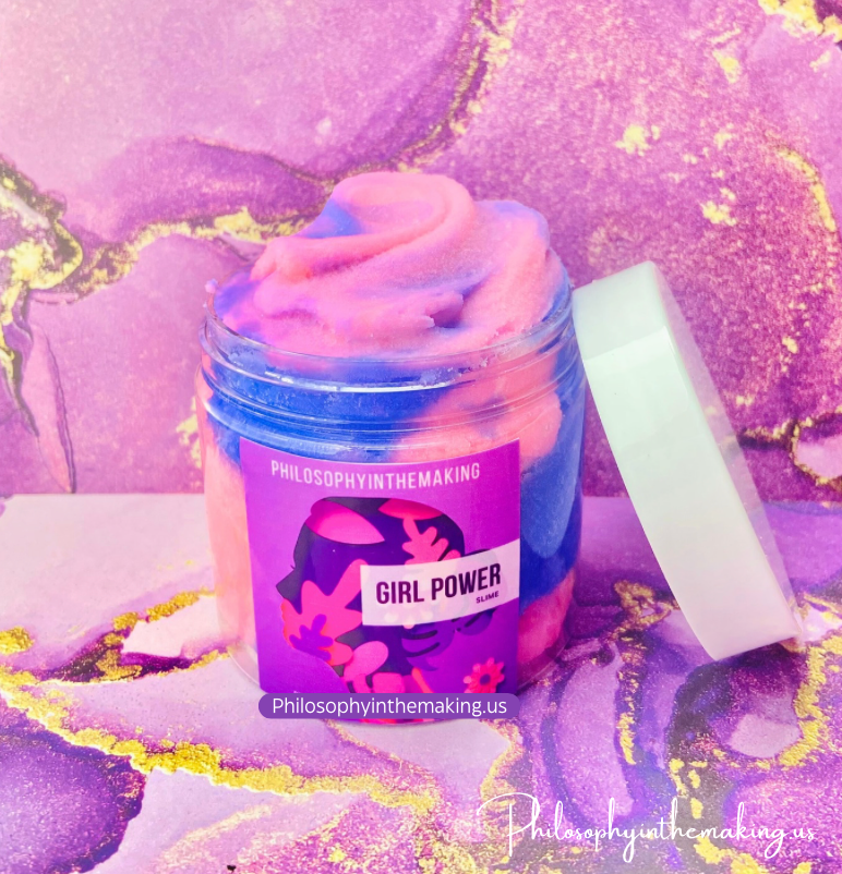Girl Power Bubblegum Cloud Slime, Aromatherapy Slime,Therapy, Stress Toy