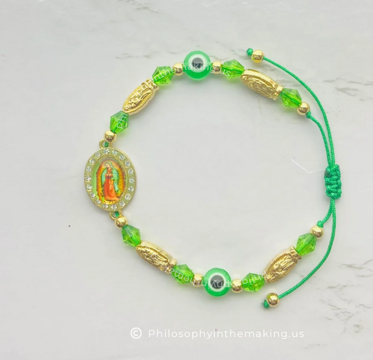 Our Lady of Gudalupe protection Bracelet, Pulsera De Proteccion