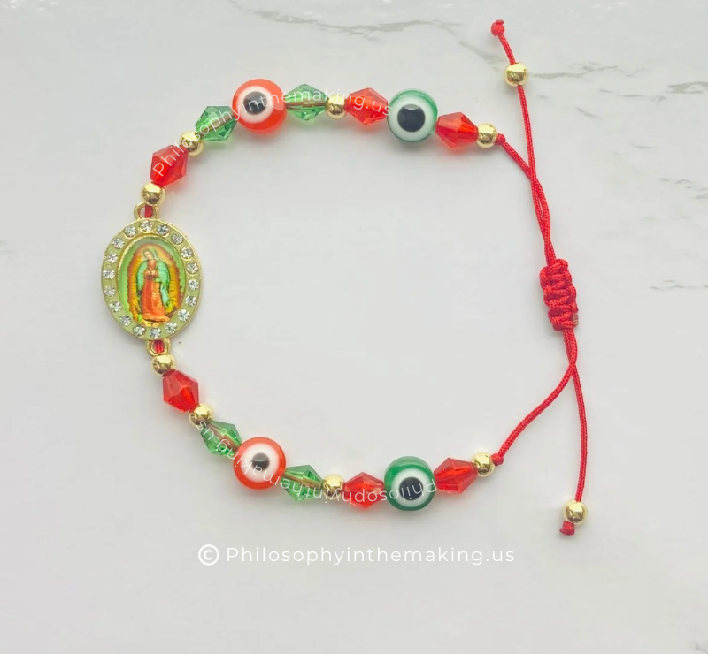 Our Lady of Gudalupe protection Bracelet, Pulsera De Proteccion