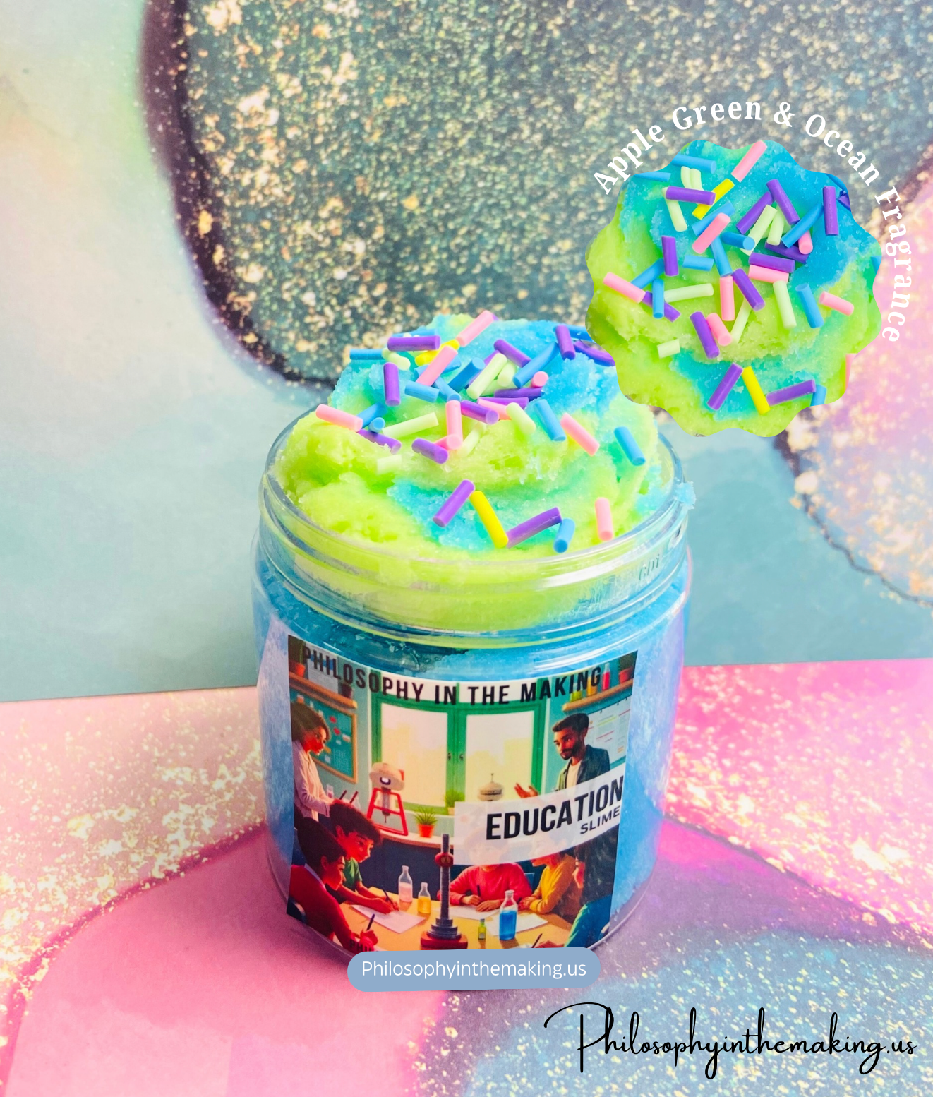 Educational Cloud Slime, Aromatherapy Slime,Therapy, Stress Toy
