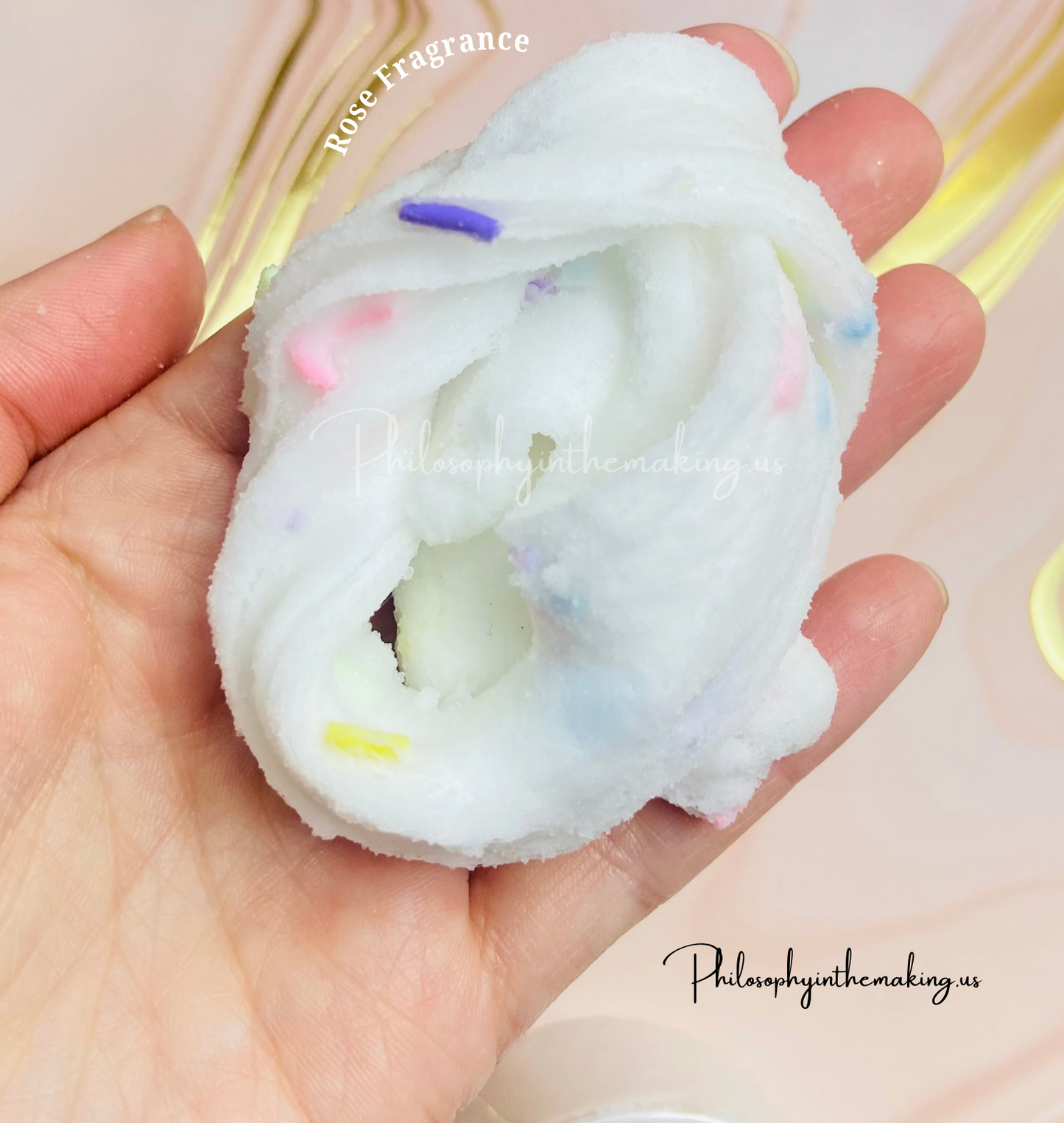 Anxiety Rose Cloud Slime, Aromatherapy Slime,Therapy, Stress Toy, Rose Slime